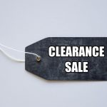 clearance sale tag