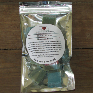 mountain fresh travel soap