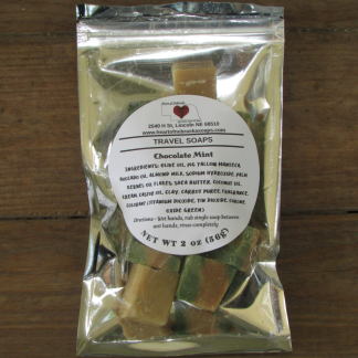 chocolate mint travel soap