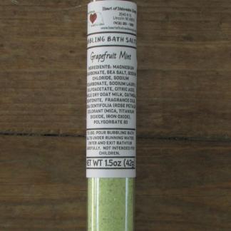 grapefruit mint single bath salt