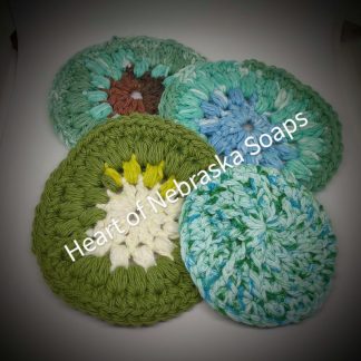green face scrubbies