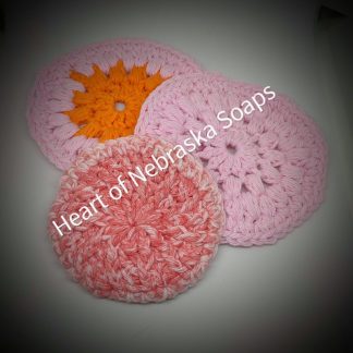 pink face scrubbies