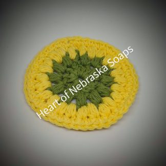 sunflower face scrubbie