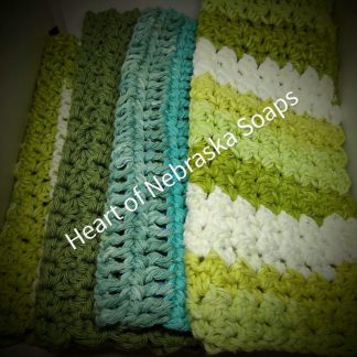 green washcloths